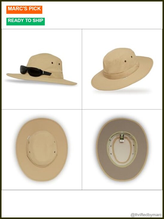 UPF 50+ Sun Hat with Sunglass Lock, Packable & Floating